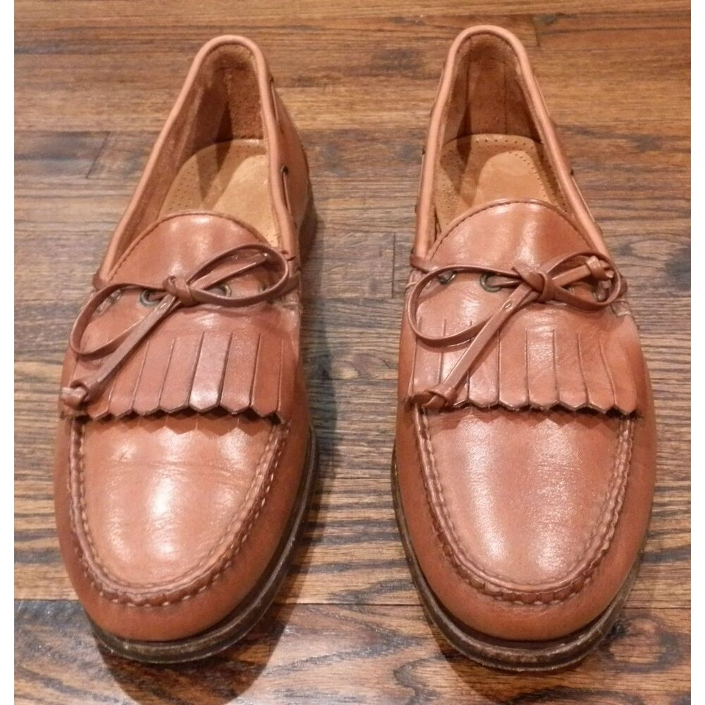Allen Edmonds Brown Leather Muldoon Loafers Shoes Men's Size 12 EUC
